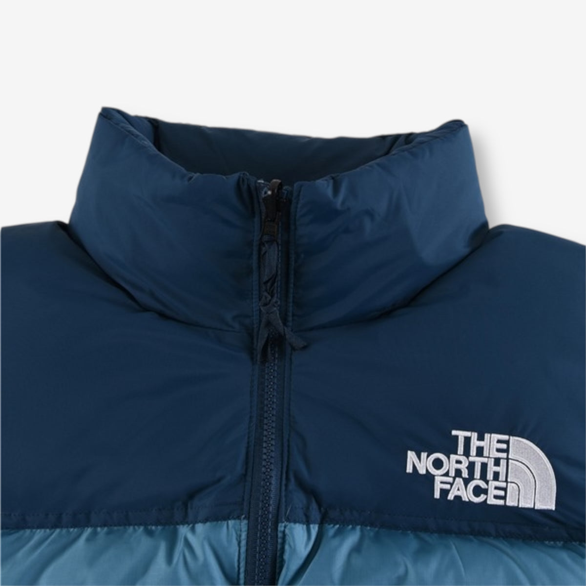 The North Face 1996 Retro Nuptse Jacket – Gradient blue with navy upper panel