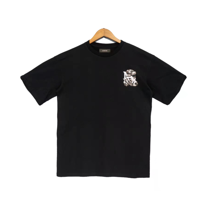 T-Shirt Amiri Black Snake
