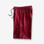 Louis Vuitton Monogram Red Shorts