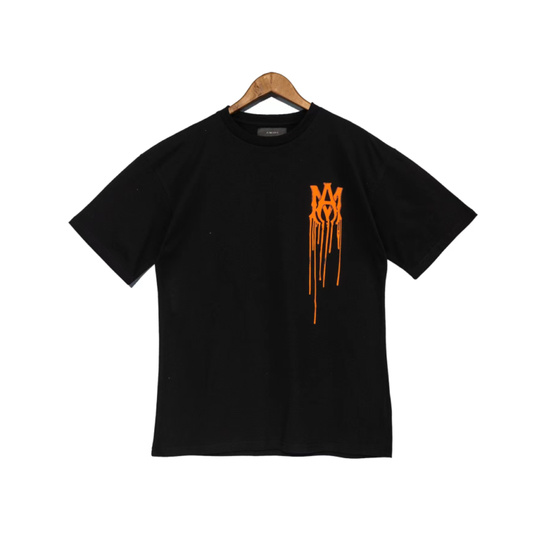 T-Shirt Amiri Black Spray Paint Logo
