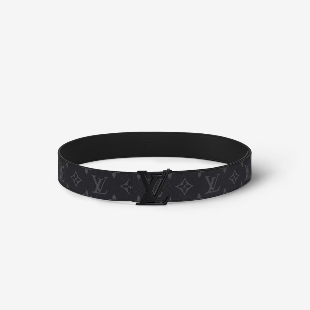 Louis Vuitton Initials 40mm Matte Black Belt