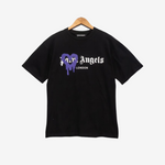 T-Shirt Palm Angels St Moritz Heart Black & Purple