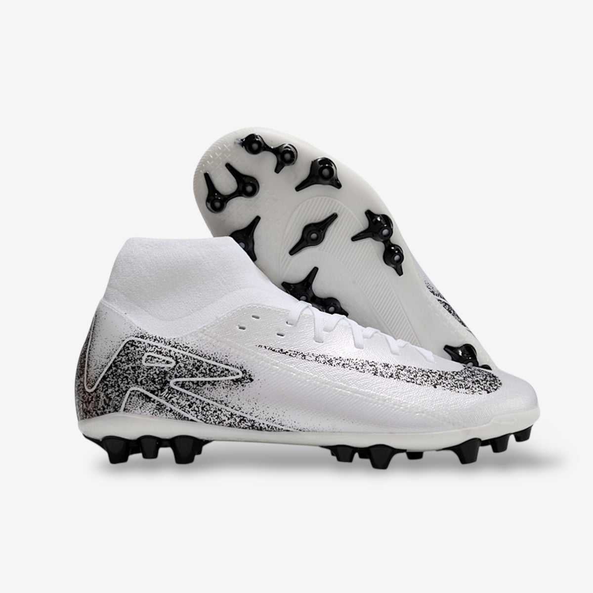 Nike Mercurial Superfly 9 Academy TF “White/Black/Particle Grey” (Safari Pack)