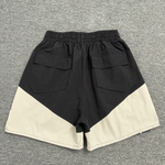 Rhude Flight Logo Print Cotton-Twill Drawstring Shorts Black