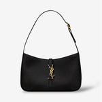 Hobo bag Saint Laurent Le 5 A 7 smooth leather black