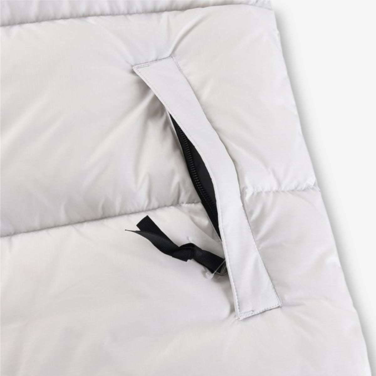 The North Face 1996 Retro Nuptse Jacket – White with black upper panel.