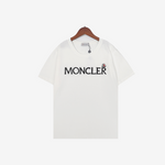 T-Shirt Moncler Flocked Logo Cotton White