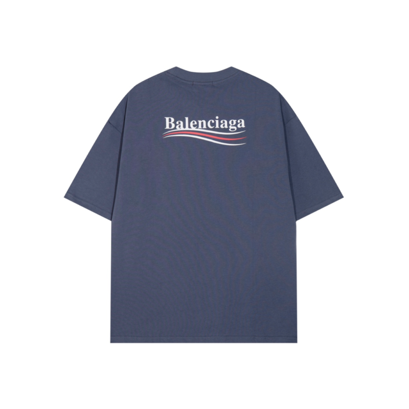 T-Shirt Balenciaga Dark Blue Political Logo