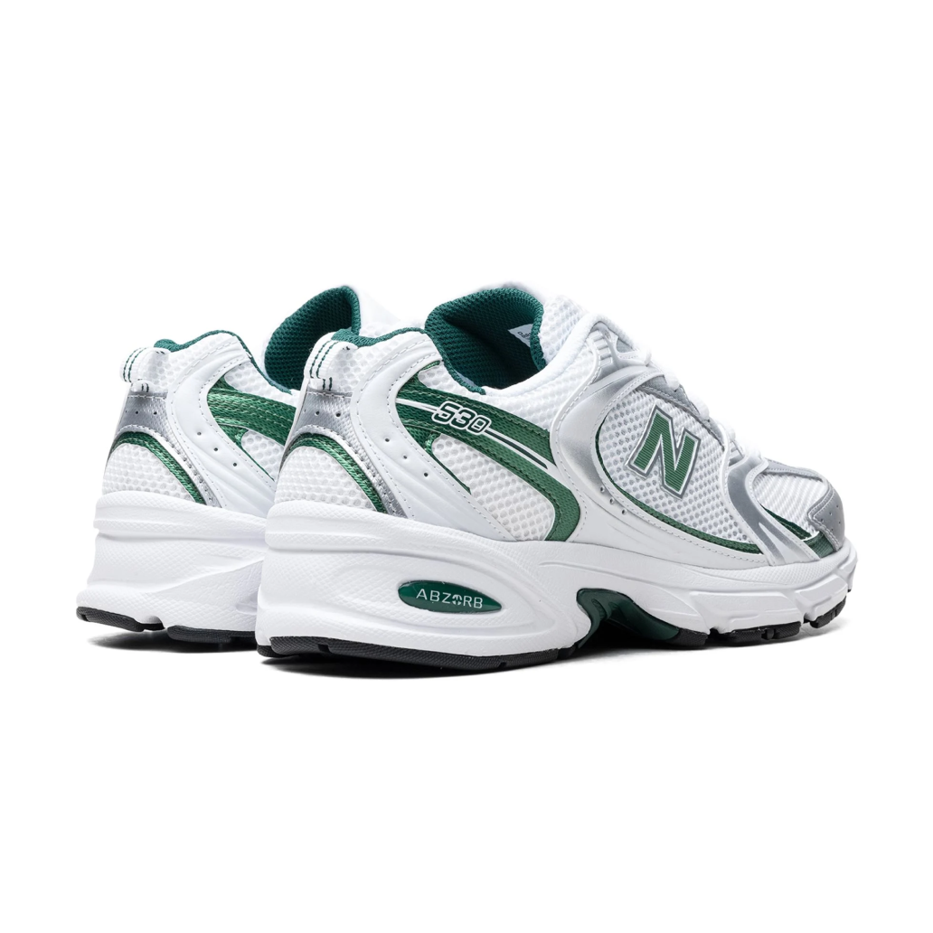New Balance 530 White Silver Green