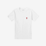 T-Shirt Ami Paris White & Red Logo