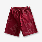 Louis Vuitton Monogram Red Shorts
