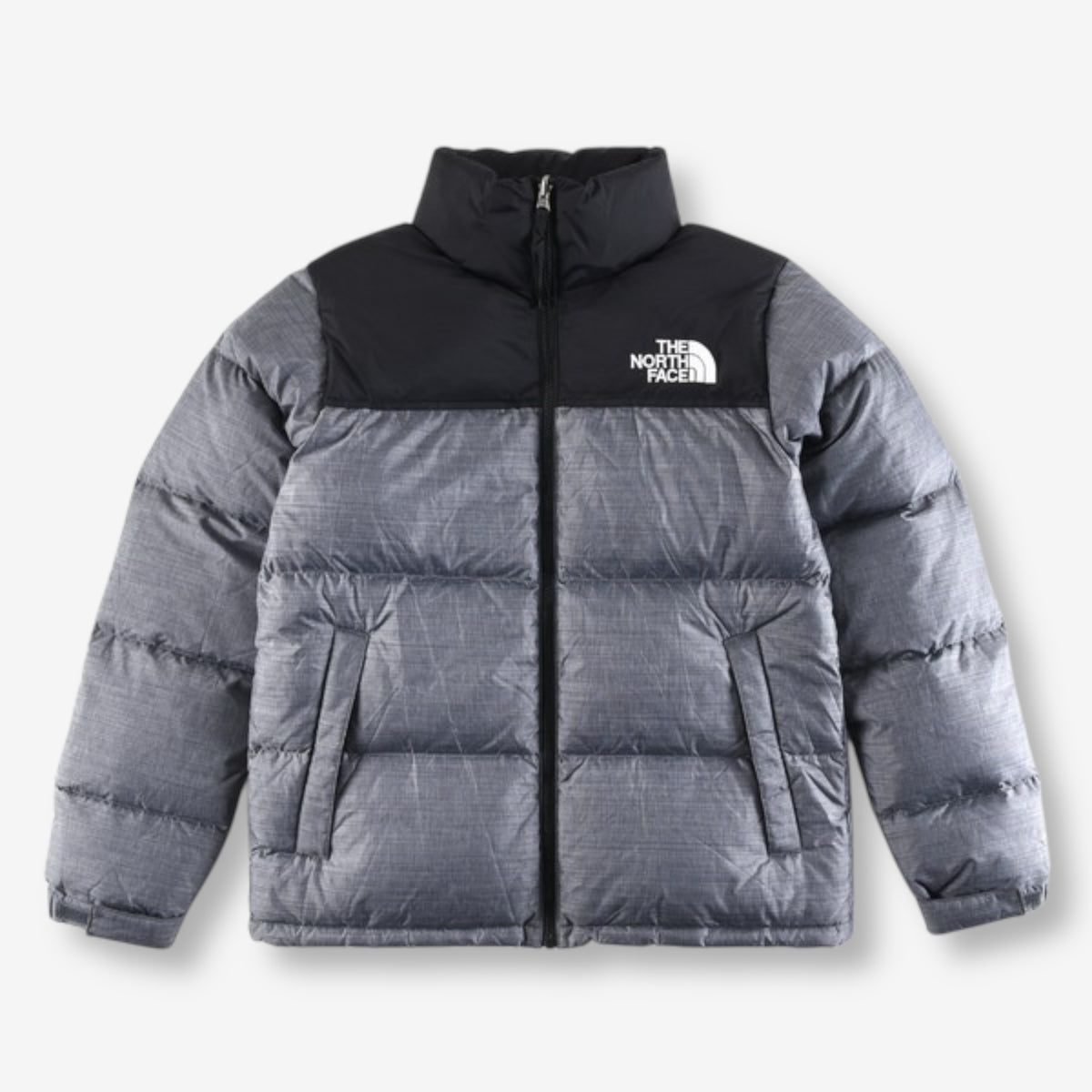 The North Face 1996 Retro Nuptse Jacket – Heather gray with black upper panel