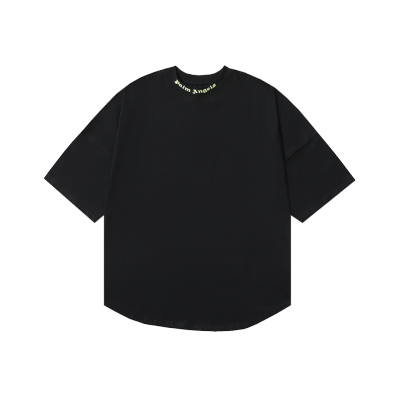 T-Shirt Palm Angels Oversize Black & Green