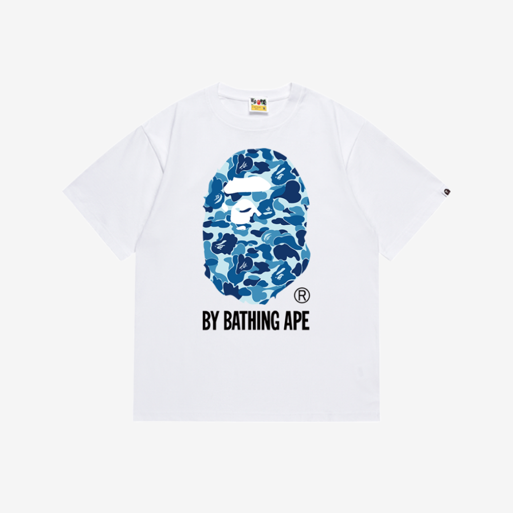 T-Shirt A Bathing Ape White & Blue
