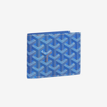 Goyard Blue Goyardine Coated Canvas Victoire Wallet