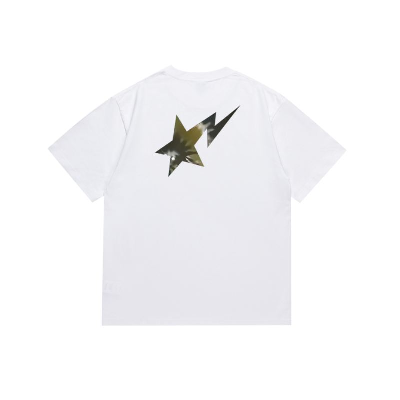 T-Shirt A Bathing Ape White & Green STA