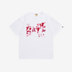 T-Shirt A Bathing Ape White & Pink STA