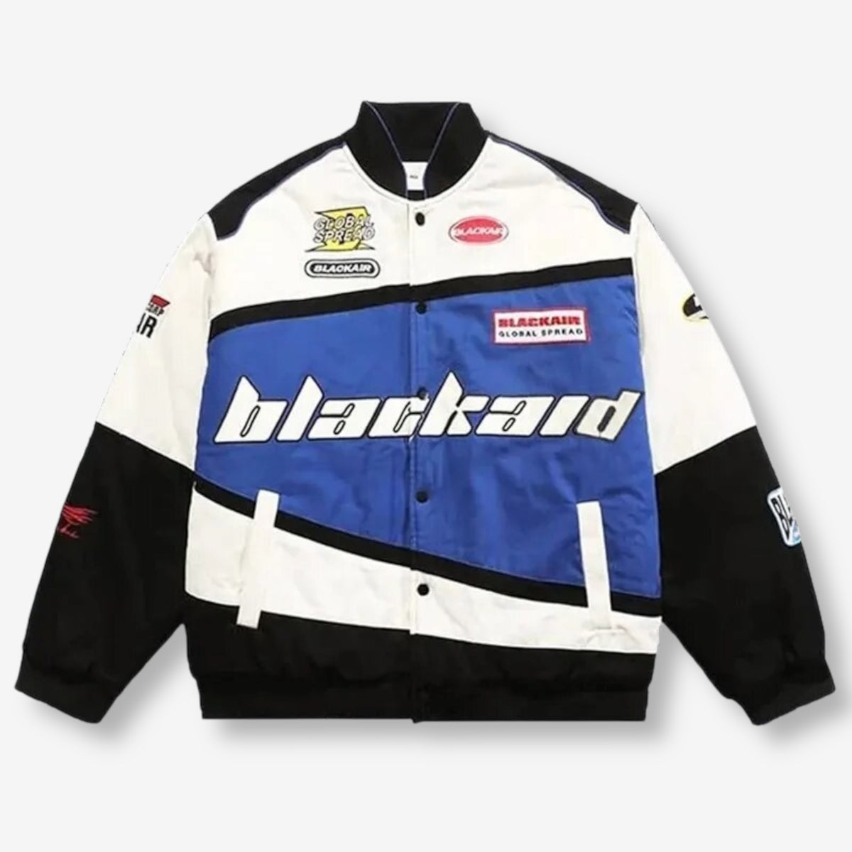Blackair Blue White Racing Jacket