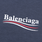 T-Shirt Balenciaga Dark Blue Political Logo
