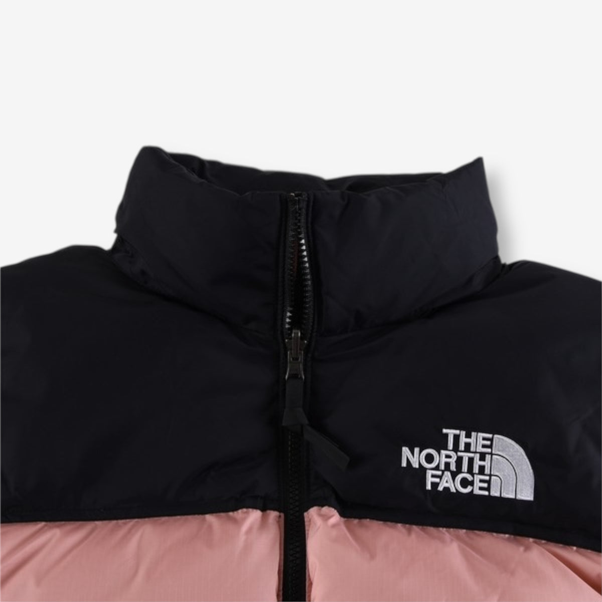 The North Face 1996 Retro Nuptse Jacket – Light pink with black upper panel