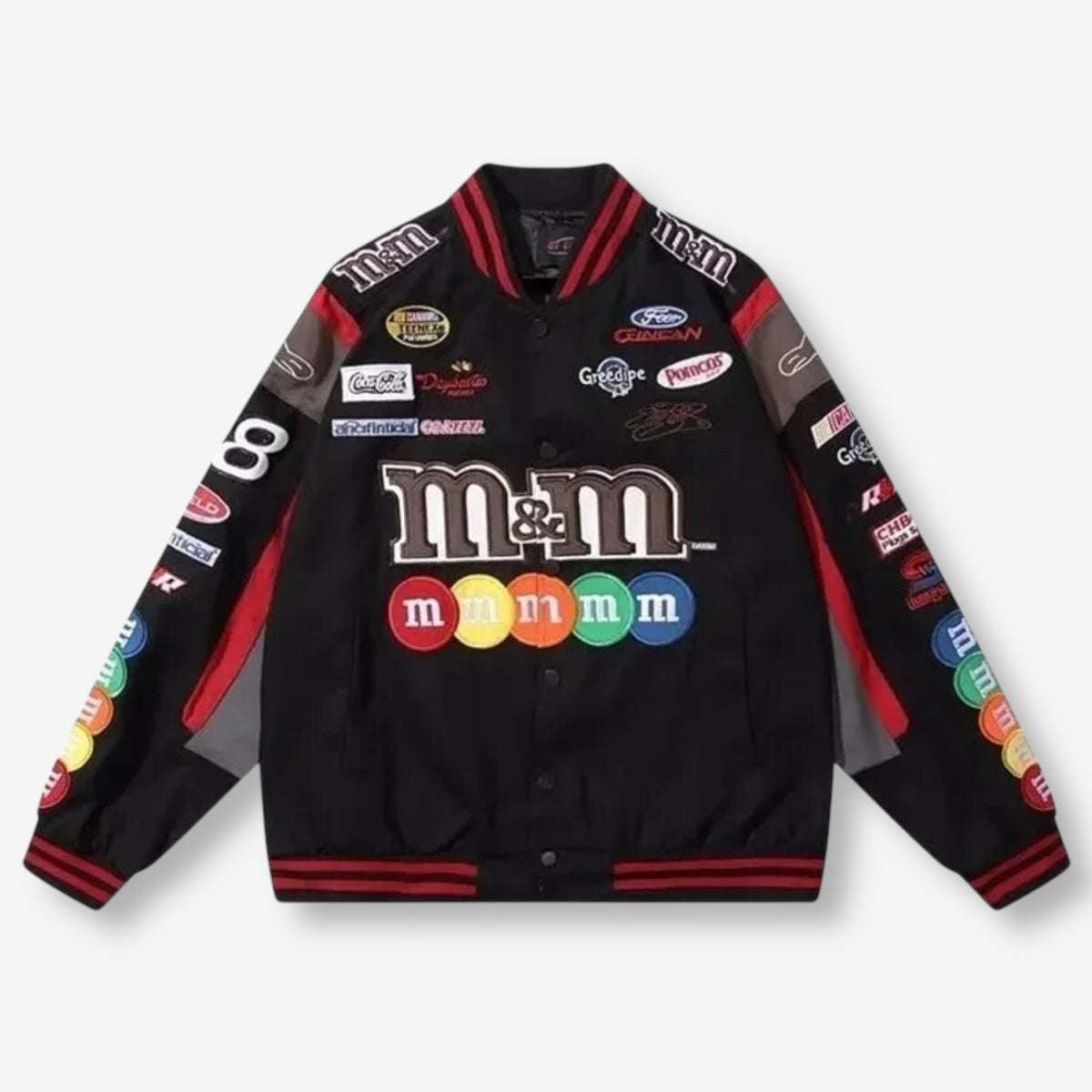 M&M’s Black Racing Jacket