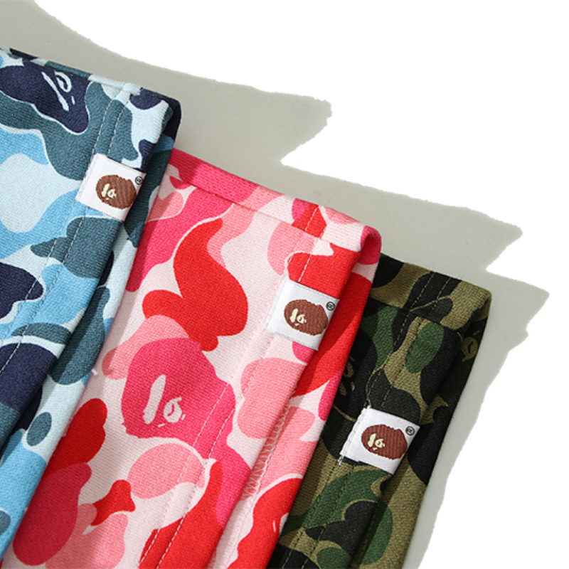 A Bathing Ape Camouflage Shark Sweatshorts Pink