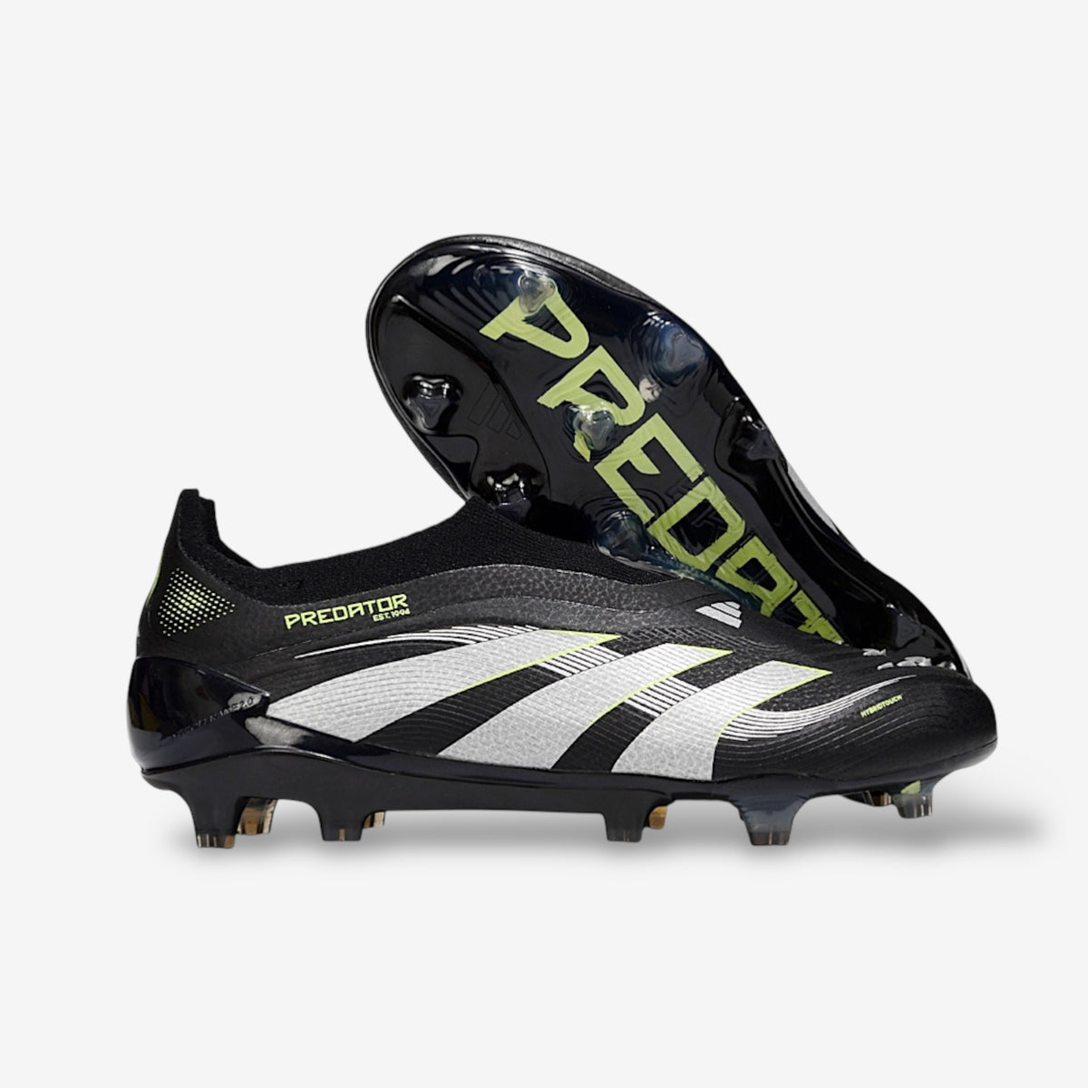 Adidas Predator Elite Laceless FG “Core Black/White/Solar Yellow”