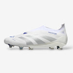 Adidas Predator Elite Laceless FG “Cloud White/Silver Metallic/Lucid Blue”