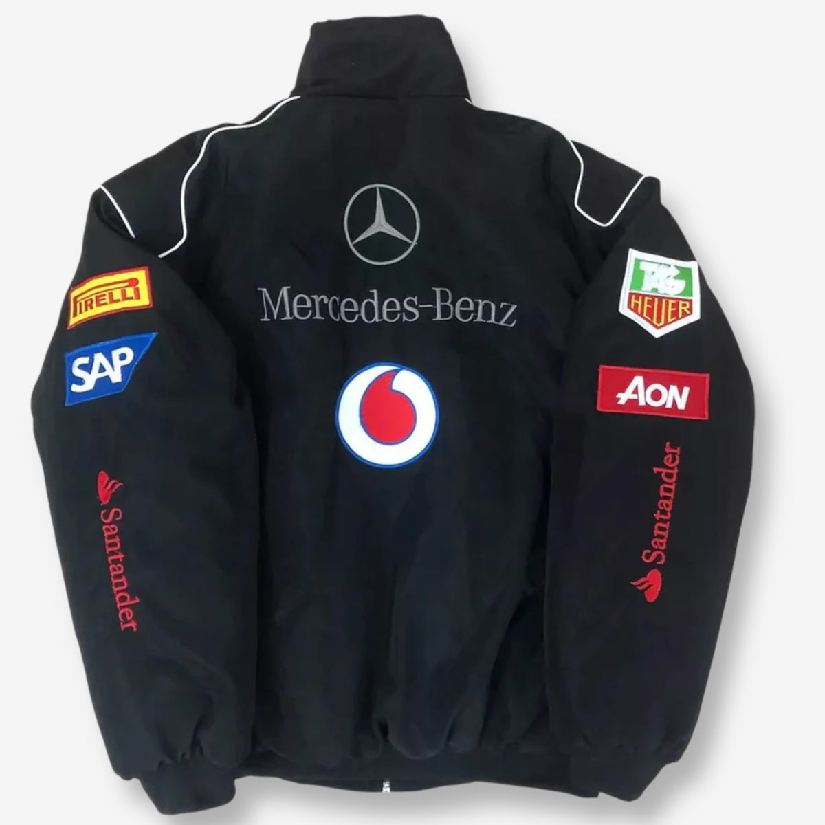 Mercedes Santander Black Racing Jacket
