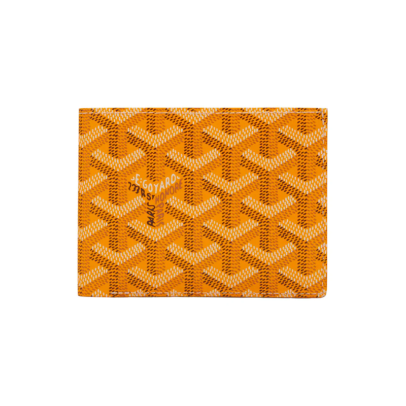 Goyard Yellow Goyardine Coated Canvas Victoire Wallet