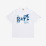 T-Shirt A Bathing Ape White & Blue STA