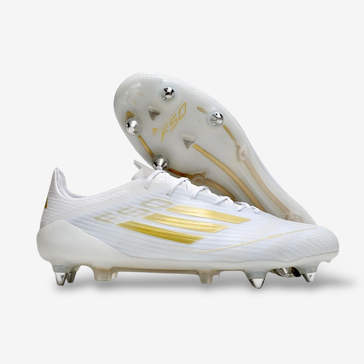 Adidas X Crazyfast.1 FG “Cloud White/Gold Metallic/Core Black”