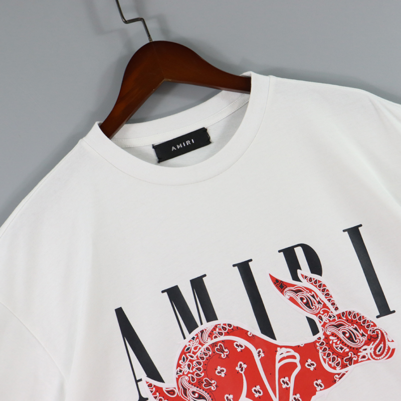 T-Shirt Amiri White Rabbit Logo