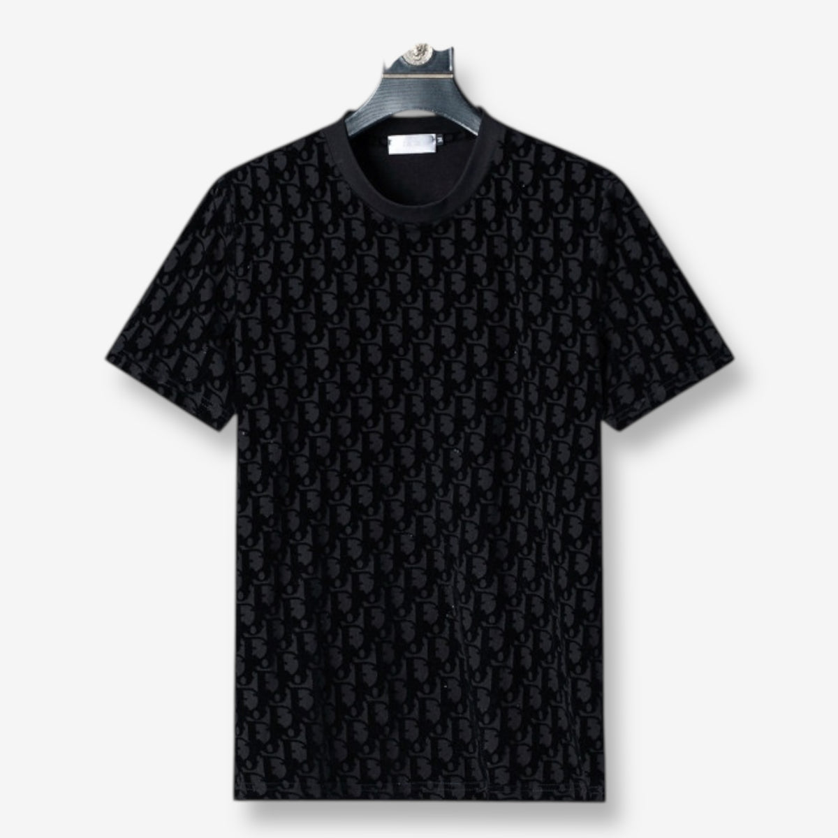 Dior Oblique Velvet Black T-Shirt