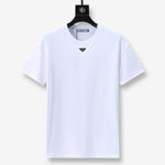 Prada Triangle Logo White T-Shirt