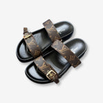 Louis Vuitton Waterfront Mule Double Strap “Brown Monogram Canvas”