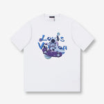 Louis Vuitton Astronaut Skateboard White T-Shirt
