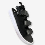 New Balance Strap Sandal “Black with White Sole and Front Buckle”