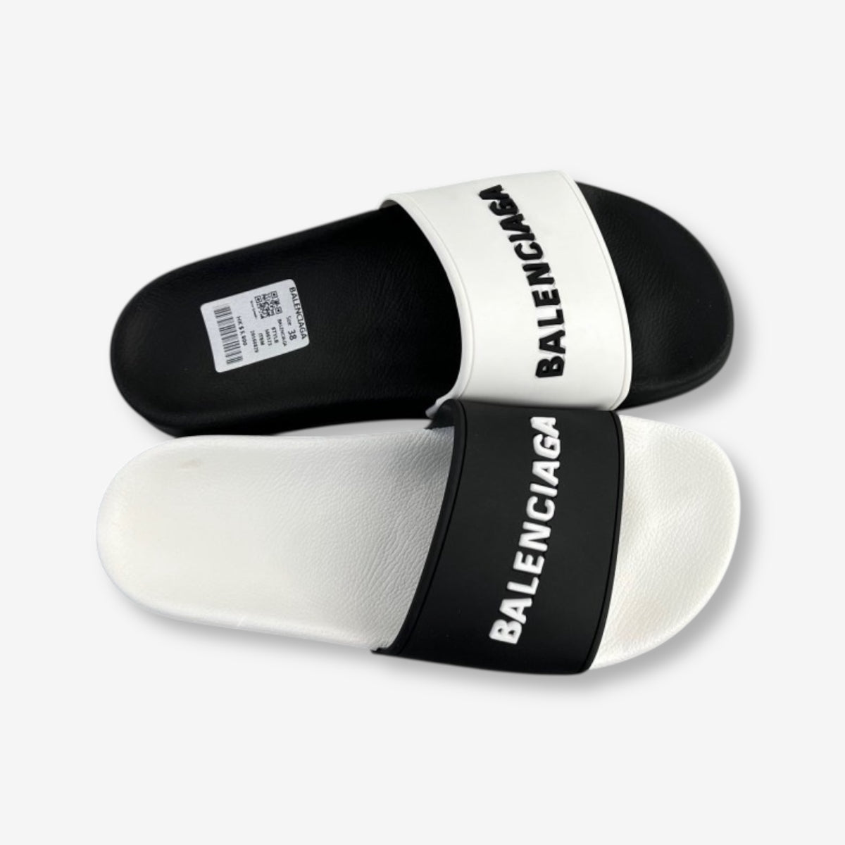 Balenciaga Slides “Black & White Mix”