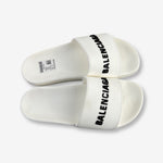 Balenciaga White Slides