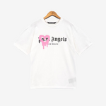 T-Shirt Palm Angels St Moritz Heart White & Pink