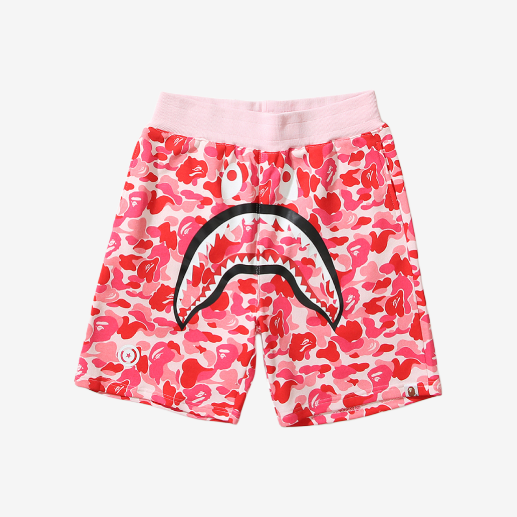 A Bathing Ape Camouflage Shark Sweatshorts Pink