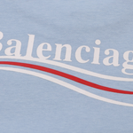 T-Shirt Balenciaga Light Blue Political Logo