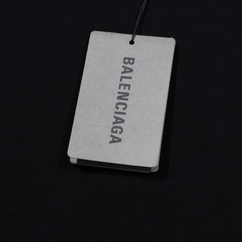 T-Shirt Balenciaga Black Simple Logo