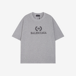 T-Shirt Balenciaga Grey BB Crown Logo Tee