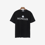 T-Shirt Moncler Logo Print Cotton Black
