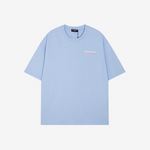 T-Shirt Balenciaga Light Blue Political Logo