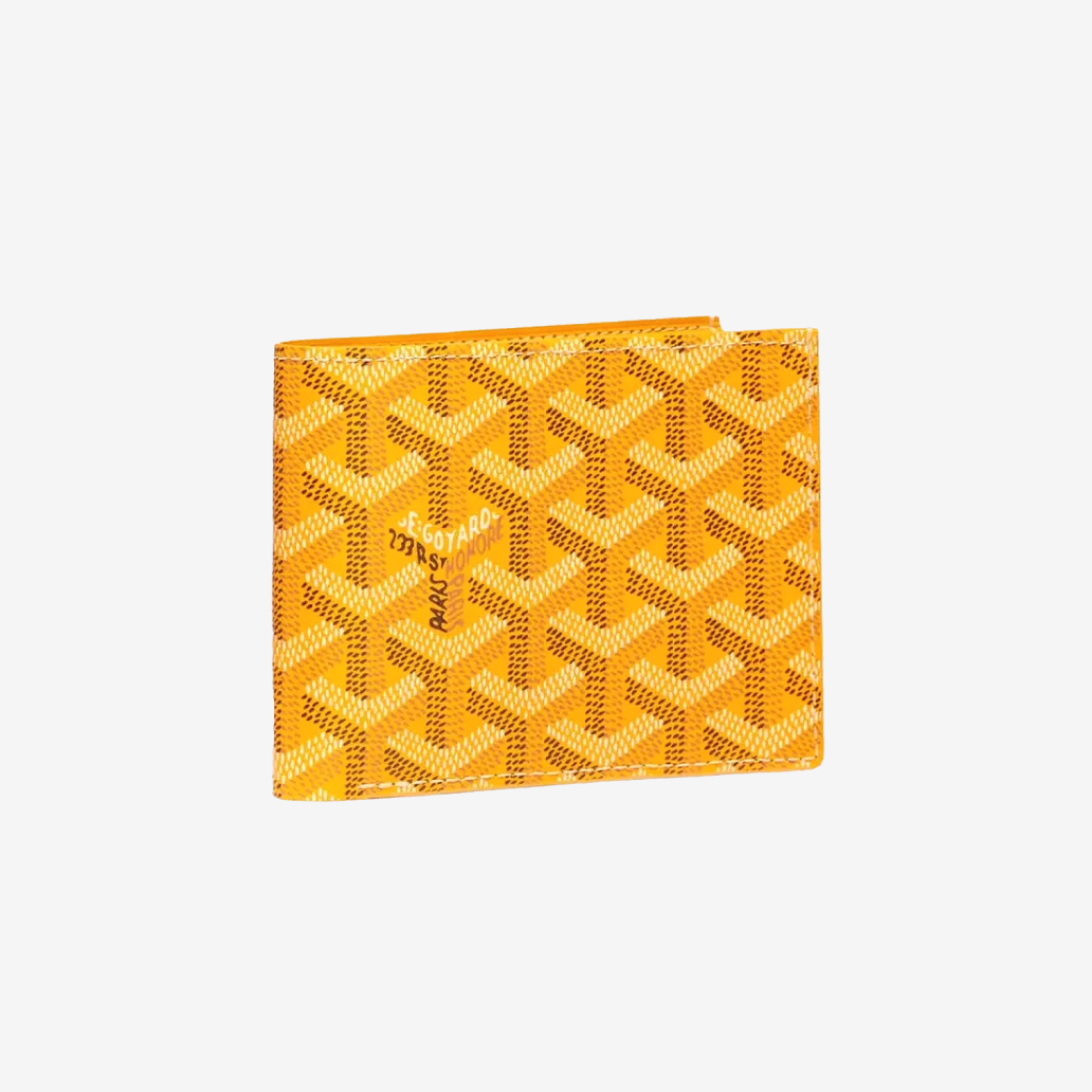 Goyard Yellow Goyardine Coated Canvas Victoire Wallet