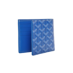 Goyard Blue Goyardine Coated Canvas Victoire Wallet
