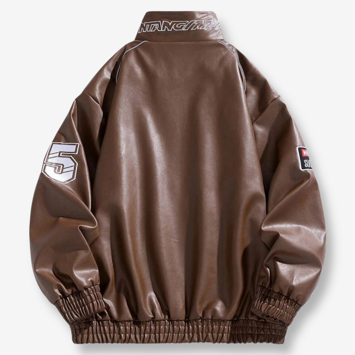 LAP 85 Brown Leather Racing Jacket